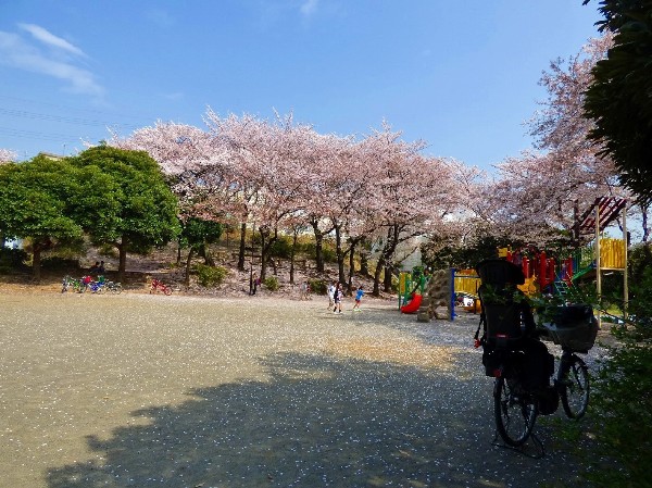 有馬つつじ公園 (青空の下で駆け回ったり、遊具で遊んだり、思い思いの遊びができます。子供たちの元気で楽しそうな声が響き渡ります。)
