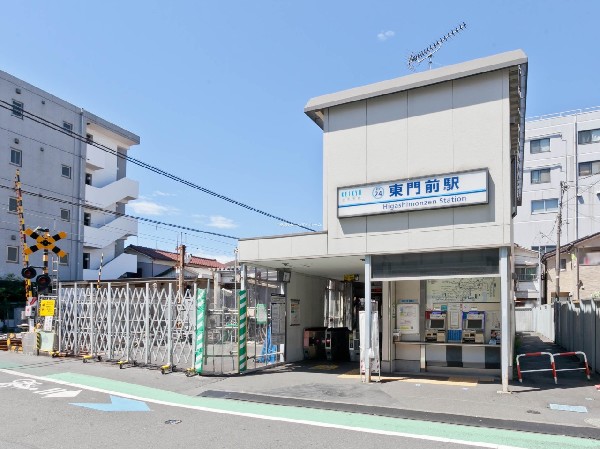 東門前駅(昭和19年6月1日、大師線が産業道路まで（1.3km）延長し、開通したと同時に東門前駅として開業しました。)