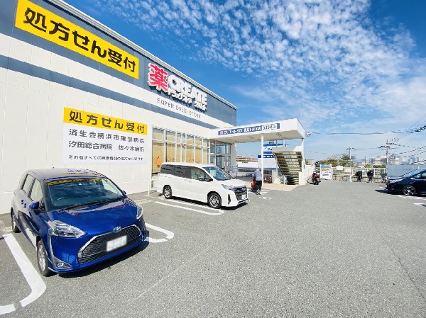 クリエイトSD鶴見下末吉店(医薬品、化粧品、日用品、ベビー用品はもちろん、野菜、冷凍食品などの取扱いもあり。処方箋受付対応店。)