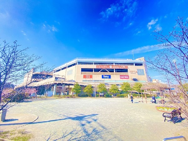 トレッサ横浜(オートモールを中心に専門店が約220店舗入った複合型ショッピングモール。駐車場は全日無料です。)