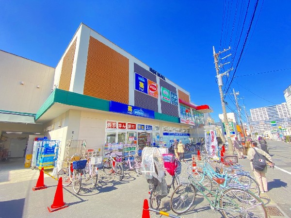  RISEMALL矢向店(矢向駅徒歩1分の距離にある複合商業施設。食品館あおば、ドラッグストア、サイゼリヤ、美容室が入り便利。)